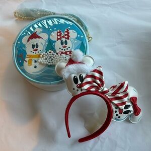 BUNDLE of Loungefly Sno Mockey and Minnie Bag and Headband⛄️⛄️♥️